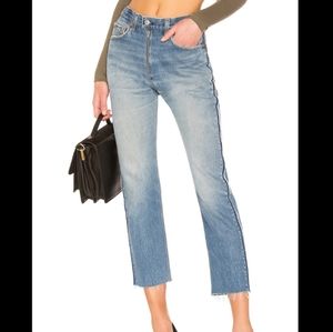 RE/DONE Levi's | High Rise Ankle Zip Front Jeans